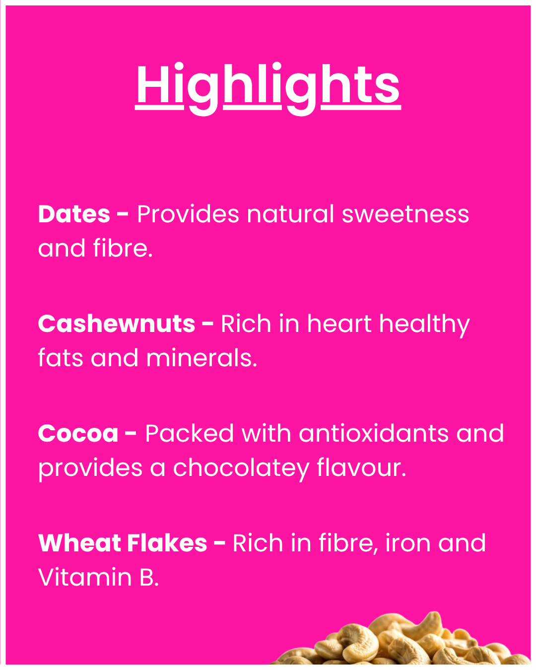 Cocoa Cashew (5/10 Bar packs)